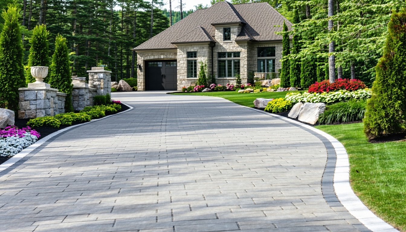 Driveway with a fresh, protected finish